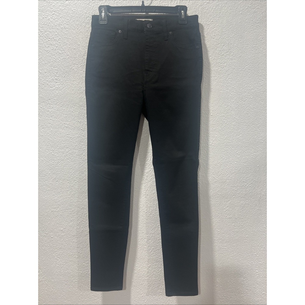 Madewell Womens Black 10 High-Rise Skinny Jeans Size 29T F9927 Tall